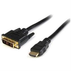 Startech 0.5 M HDMI To DVI-D Adapter Cable - HDMI To DVI CABLE- BLACK- LTW