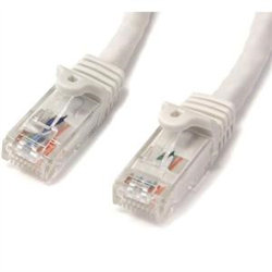 Startech 1M CAT6 ETHERNET Cable White 650MHZ 100W SNAGLESS Patch CORD- LTW