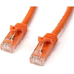 Startech CAT6 ETHERNET Cable 5M Orange 650MHZ 100W SNAGLESS Patch Cord LTW