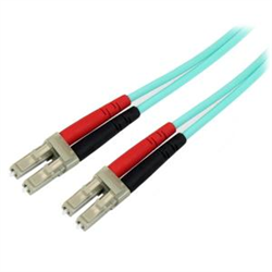 10Gb Aqua Fiber Patch cable LC multi-mode (M) LC multi-mode (M) 5 m fiber optic 50 / 125 micron aqua