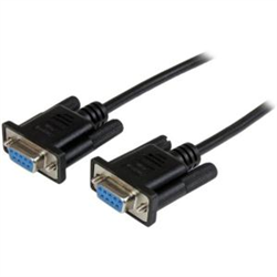 Startech 1M Black DB9 RS232 Serial Null Modem Cable F/F- LTW
