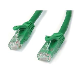 Startech 5M CAT6 ETHERNET Cable Green 650MHZ 100W SNAGLESS Patch CORD- LTW