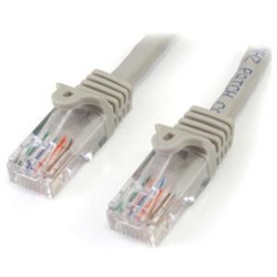 2 m Gray Cat5e Snagless RJ45 UTP Patch Cable - 2m Patch Cord - Ethernet Patch Cable - RJ45 Male to Male Cat 5e Cable
