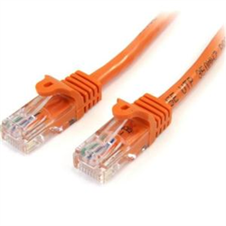 2 m Orange Cat5e Snagless RJ45 UTP Patch Cable - 2m Patch Cord - Ethernet Patch Cable - RJ45 Male to Male Cat 5e Cable
