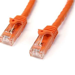 Startech 1M CAT6 ETHERNET Cable Orange 650MHZ 100W SNAGLESS Patch CORD- LTW