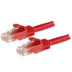 Startech 1M CAT6 ETHERNET Cable Red 650MHZ 100W SNAGLESS Patch CORD- LTW
