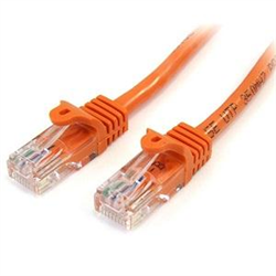 1 m Orange Cat5e Snagless RJ45 UTP Patch Cable - 1m Patch Cord - Ethernet Patch Cable - RJ45 Male to Male Cat 5e Cable
