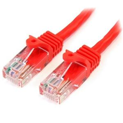 Startech 1M Red CAT5E/ Cat 5 SNAGLESS ETHERNET Patch Cable