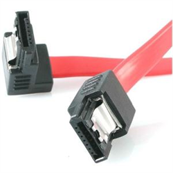 18in Latching SATA to Right Angle SATA Serial ATA Cable
