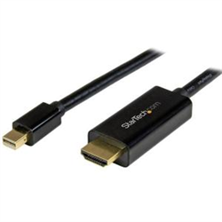 STARTECH 1M mDP TO HDMI ADAPTER CABLE- 4K- BLACK- 3YR