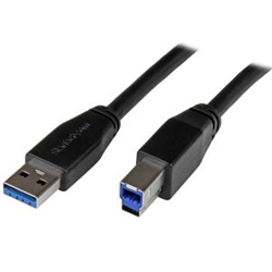 Startech 5M USB 3.0 A To USB 3.0 B CABLE- M/M- LTW