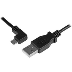 Startech 2M USB2.0 A To Micro USB2.0 B- M/M- Left ANGLE- LTW