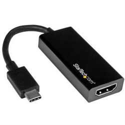 Startech USB-C (T/BOLT3) To HDMI ADAPTER- 4K- BLACK- 3YR