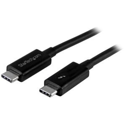 Startech 2M T/BOLT3 CABLE- 20GBPS-100W PD- BLACK- 2YR