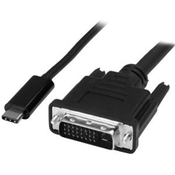 Startech 1M USB-C To DVI Cable - USB TYPE-C To DVI Adapter Cable 3YR