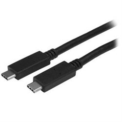 Startech 1M USB-C 3.1 CABLE- 5A PD- Tb 3 COMPATIBLE- BLACK- 2YR