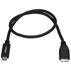 Startech 0.5M USB3.1 A To Micro USB3.1 B CABLE- M/M- 2YR