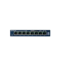 NETGEAR (GS108AU) 8-PORT UNMANAGED SWITCH- GbE(8)- LIFE WTY