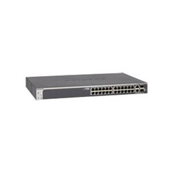 NETGEAR 28-PORT STACK SMART SWITCH- 10G COPPER(2)- SFP+(2) - DESK/RACK- LIFE WTY