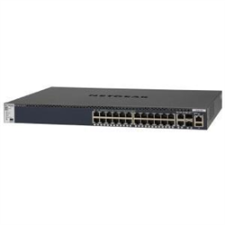 NETGEAR 24-PORT MANAGED L3 STACK SWITCH- GbE(24)- 10G(2)- SFP+(2)- LIFE WTY