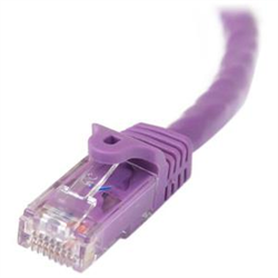 10m Purple Cat5e Ethernet Patch Cable with Snagless RJ45 Connectors