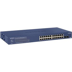 Netgear (GS724TP) 24-PORT Smart Managed SWITCH- POE+(24) 190W- SFP(2)- Life WTY