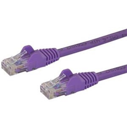 Startech CAT6 ETHERNET Cable 5M Purple 650MHZ 100W SNAGLESS Patch Cord LTW