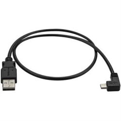 0.5 m Micro-USB Charge-and-Sync Cable M/M - Right-Angle Micro-USB - 24 AWG