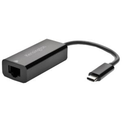 Kensington USB-C (MALE) To RJ45 (10/100/1000) ETHERNET Adapter (FEMALE)