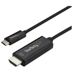Startech 1M USB-C (T/BOLT3) To HDMI Adapter CABLE- 4K- BLACK- 3YR
