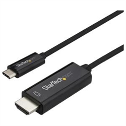 Startech 2M USB-C To HDMI Cable - 4K 60HZ USB-C HDMI 2.0 Video ADAPTER- BLACK- 3YR
