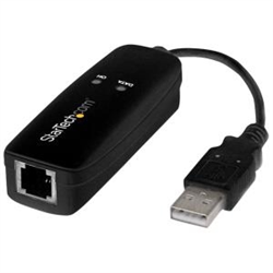 Startech USB 2.0 Fax Modem 56K V.92 External Hardware Dial Up Adapter 2YR