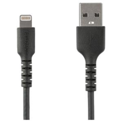 STARTECH 1M USB-A TO LIGHTNING CHARGE/SYNC CABLE- DURABLE- MFi- BLACK- 2YR