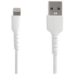 STARTECH 2M USB-A TO LIGHTNING CHARGE/SYNC CABLE- DURABLE- MFi- WHITE- 2YR