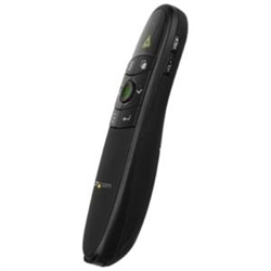 Wireless Presentation Remote With Green Laser Pointer - 27 M (90 FT.) - USB Presentation Clicker For Mac And Windows