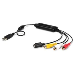 Startech USB Video Capture Adapter Cable - S-VIDEO/COMPOSITE To USB 2.0 2YR