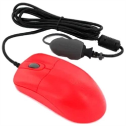 Seal Mouse IP68 Scroll USB Red