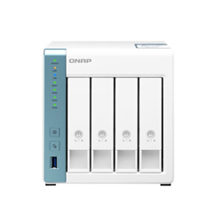 (LS) QNAP TS-431P3-2G 4 Bay NAS Alpine AL314 4-core 1.7GHz 2GB SO-DIMM DDR3 32-bit ARM Hot-swappable 1x 2.5GbE 3xUSB 3.2 Gen Tower 2yrs warty