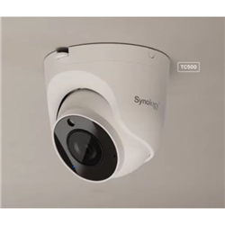 Synology TC500 turret IP cameras Versatile AI camera for securing any location Consistently clear footage- 24/7  3-year Warranty