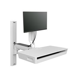 Ergotron CAREFIT Combo System W/WORKSURFACE Snow