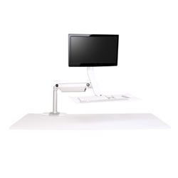 Humanscale QUICKSTAND Lite Single Clamp WHI