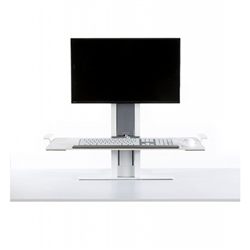 Humanscale QUICKSTAND SNG-LM Lp CLAMPBOLT DVID WHI