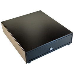 APG Cash Drawer Vasario 4N/8C Ethernet Interface with Painted Front and Dual Media - Black