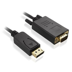 Cable Display Port To Vga Male To Male 1080P 2M