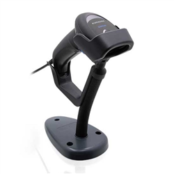 Datalogic QuickScan QW2520 Black 2D VGA Imager, USB, Barcode Scanner Kit. Includes Scanner, USB Cable (90A052258) and Stand (STD-QW25-BK)
