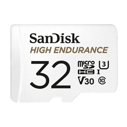 SanDisk High Endurance microSDHC Card-SQQNR 32G-UHS-I- C10- U3- V30- 100MB/s R- 40MB/sW-SD adaptor-2Y