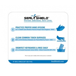 SEAL PAD - Mouse Pad - 6x 7 - 10 PackFrost Blue Seal Shield logo
