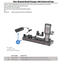 Honeywell MULTIDOCK Kit Charge 4-BAY CK67 N/BOOT