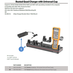 Honeywell MULTIDOCK Kit Charge 4-BAY CK67 W/BOOT