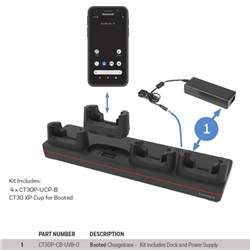 Honeywell Dock Kit Charge 4-BAY CT37/CT30 W/BOOT